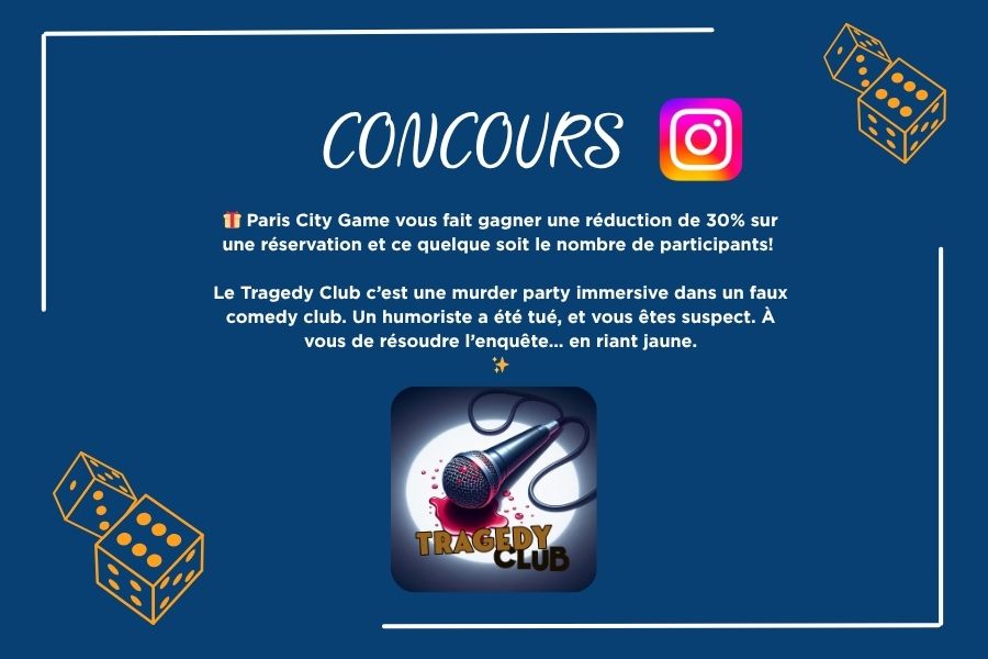 Jeu concours Paris City Game x Tragedy Club