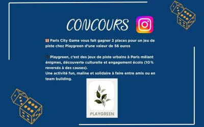 Jeu concours Paris City Game x Playgreen