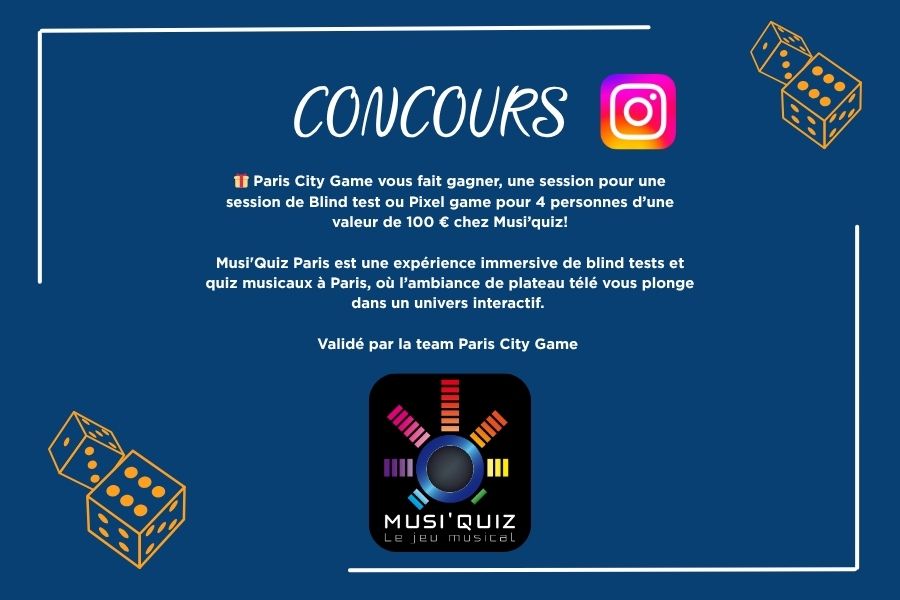 Jeu concours Paris City Game x Musi’quiz