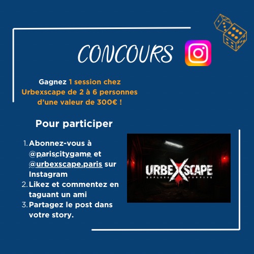 Jeu Concours Paris City Game X Urbexscape