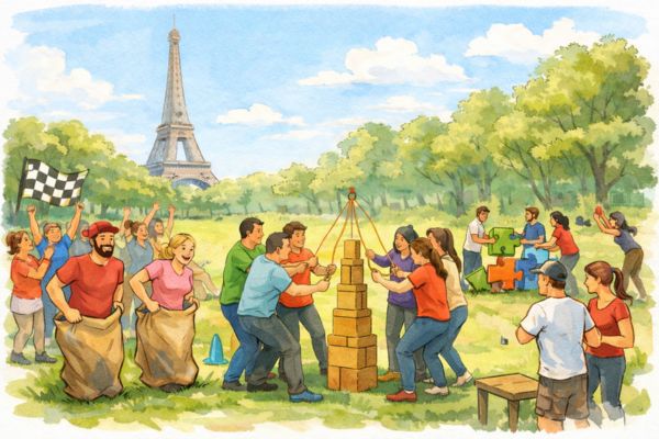 Team building grand groupe paris